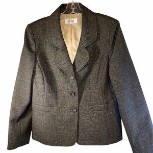 Le Suit Brown & Gold Blazer